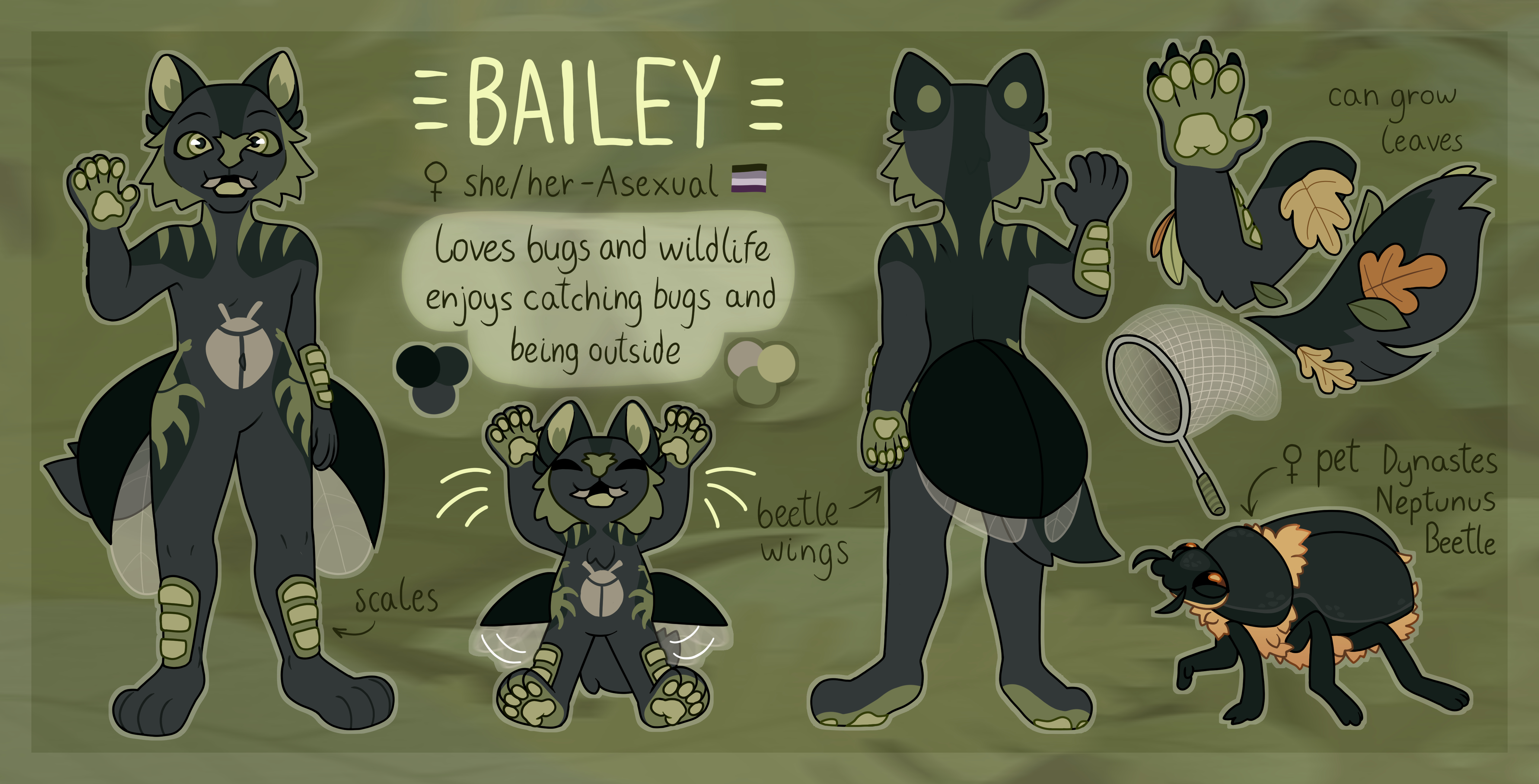 Bug / cat anthro reference - Commissions open! Bug / cat anthro reference - Commissions open!